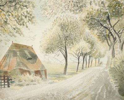 Road by a Airfield, c.1942 od Eric Ravilious