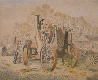 Traktor, 1933 od Eric Ravilious