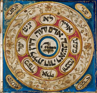 Amulet z Persie (pergamen, akvarel, práškové zlato) od Erich Lessing