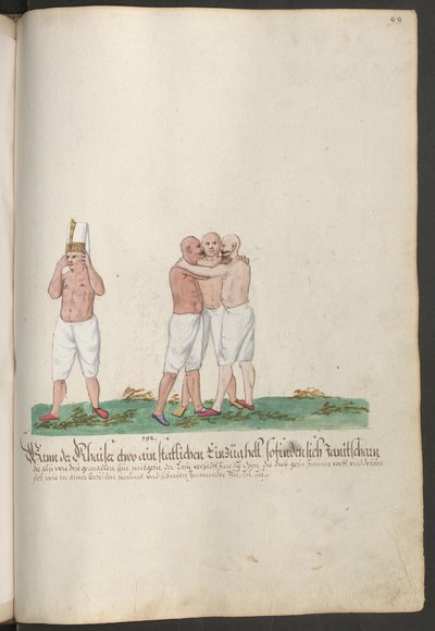 Janičáři s odhalenou hrudí během sultánova průvodu od Erich Lessing