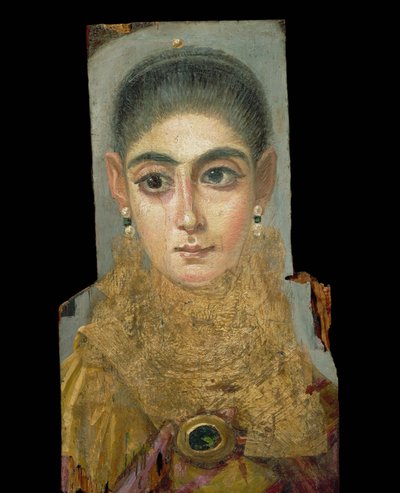 Pohřební portrét ženy z Antinopolis ... od Erich Lessing