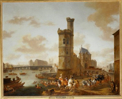 Věž a Porte de Nesle v Paříži... od Erich Lessing