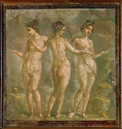 Tři milosti, Eufrozína, Thalia a Aglaia. od Erich Lessing