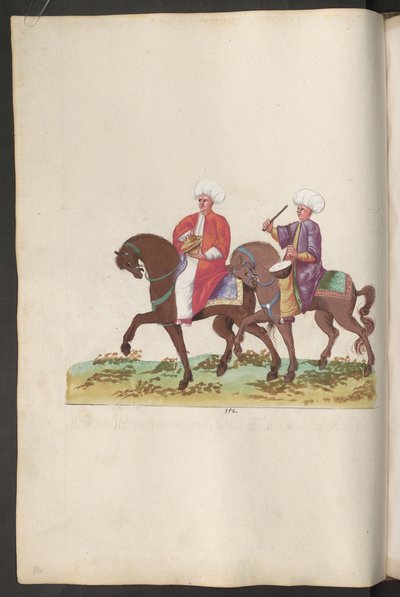 Turecký svatební obřad: hudebníci s bicími nástroji na koních od Erich Lessing