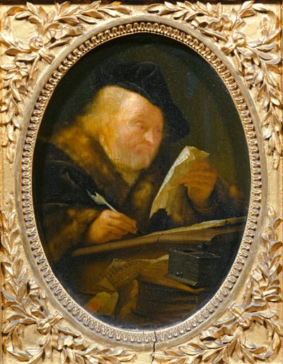 Starý muž píše ... od Erich Lessing