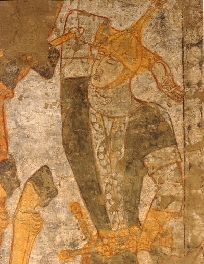 Zraněný bojovník (freska) od Erich Lessing