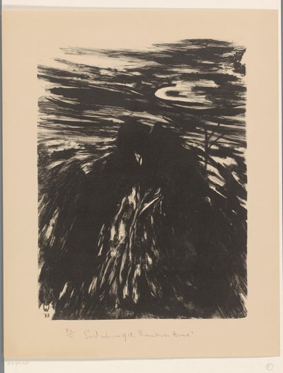Romantický večer (původní název na objektu) od Erich Wichmann (signed by artist)