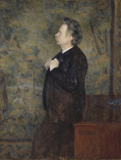 Edvard Grieg, norský skladatel a pianista - Portrét Edvarda Griega (1843-1907), Werenskiold, Erik Theodor (1855-1938). Olej na plátně od Erik Theodor Werenskiold