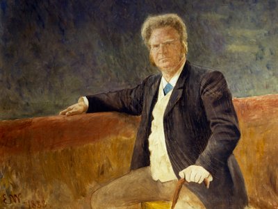 Portrét Bjorna Bjornsona (1859-1942), herce a divadelního režiséra, Malba Erika Werenskiolda (1855-1938) od Erik Theodor Werenskiold