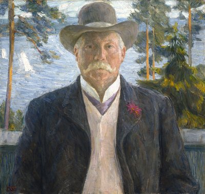 Portrét skladatele Thorvalda Lammerse 1841-1922, 1906. od Erik Theodor Werenskiold