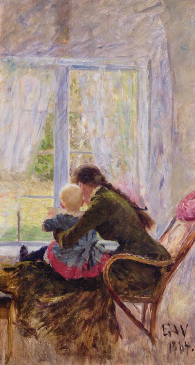 Ty a Bebe od Erik Theodor Werenskiold