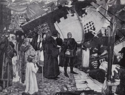 Anglický cestovatel italského původu John Cabot, který objevil pobřeží Severní Ameriky od Ernest (after) Board