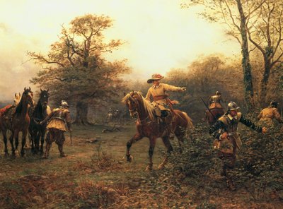 Dub Boscobel (barevná litografie) od Ernest (after) Crofts