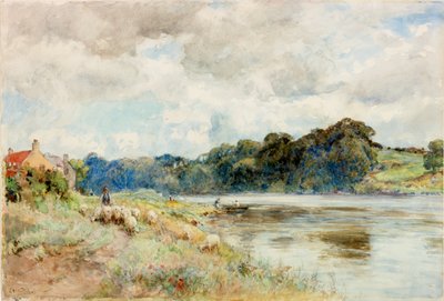 On the Coquet, asi 1902 (akvarel) od Ernest Albert Waterlow