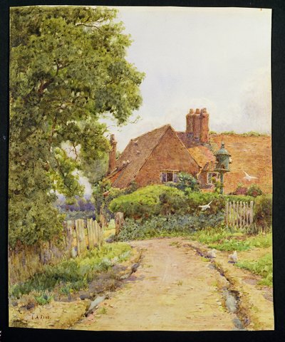 Farma Hampshire poblíž Steep (wc na papíře) od Ernest Arthur Rowe