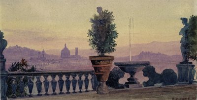Pohled na Florencii z okolních kopců, 1904 od Ernest Arthur Rowe