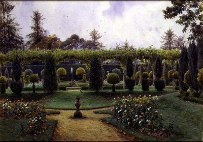 Gray Day, Brockenhurst, Hampshire (akvarel) od Ernest Arthur Rowe
