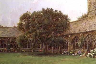 The Cloister, New College, Oxford od Ernest Arthur Rowe
