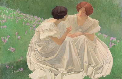 Dva bílí (Les Deux Blanches). 1898 od Ernest Bieler