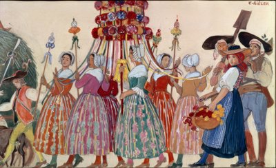 Procesí, Vůz se senem od Ernest Bieler