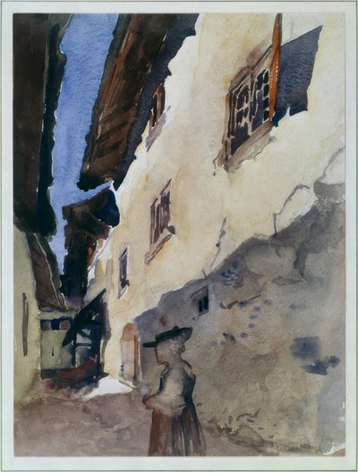 Ulice v Savièse od Ernest Bieler