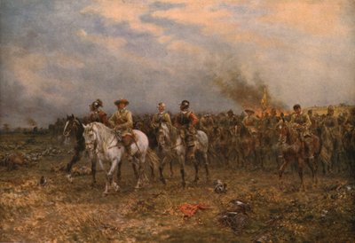 Cromwell v Marston Moor, 1909, c1930. od Ernest Crofts