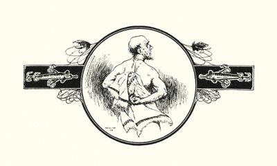 Rybář si suší záda (litografie) od Ernest Edward Briggs