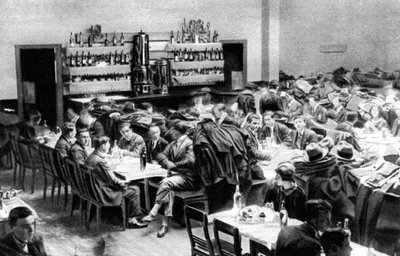 Restaurace pro studenty, Paříž, 1931. od Ernest Flammarion