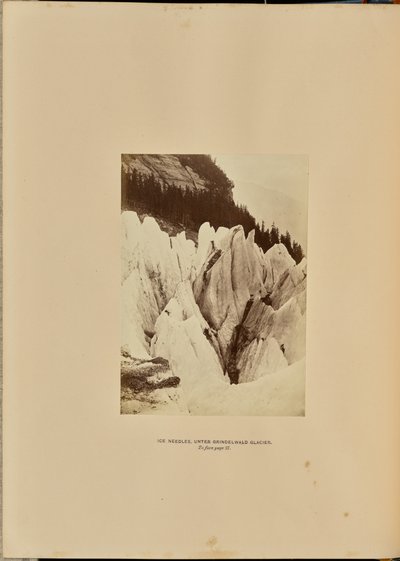 Ledové jehly - pod ledovcem Grindelwald od Ernest H. Edwards