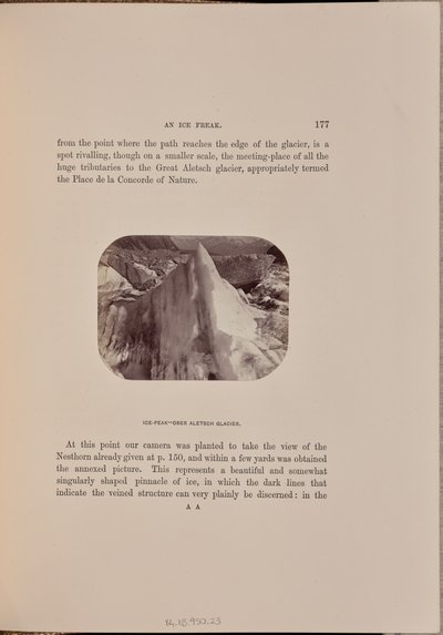 Ledový vrchol - Horní Aletschský ledovec od Ernest H. Edwards