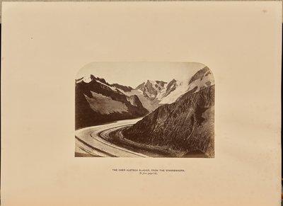 Ledovec Ober Aletsch ze Sparrenhornu od Ernest H. Edwards