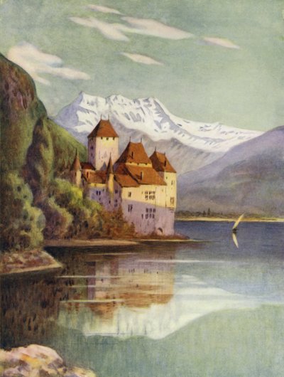 Hrad Chillon od Ernest Hasseldine