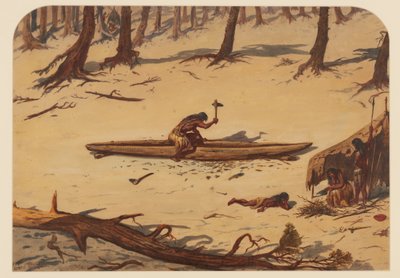 Prehistorický tábor, 1871 od Ernest Henry Griset