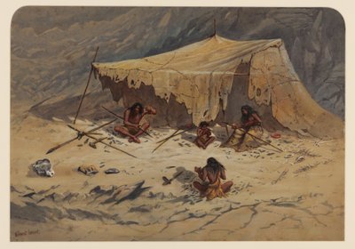 Prehistorický tábor, 1871 od Ernest Henry Griset