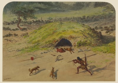 Prehistorická scéna, 1871 od Ernest Henry Griset