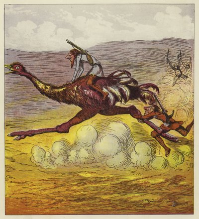 Brothers Bold unikli gorilám na pštrosovi od Ernest Henry Griset