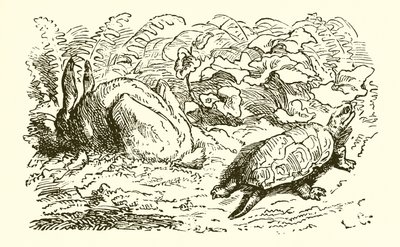 Zajíc a želva od Ernest Henry Griset