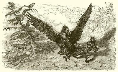 Vrabec a zajíc od Ernest Henry Griset