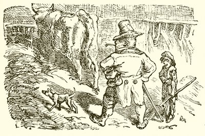 Jelen v Ox-Stall od Ernest Henry Griset