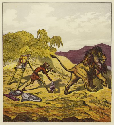 Lev opouští Johna Bolda od Ernest Henry Griset