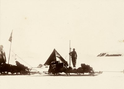 Nejdále na jih: Národní antarktická expedice. Z alba sira Ernesta Henryho Shackletona s názvem National Antarctic Expedition (1901-1903). od Ernest Henry Shackleton