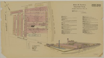 Frankford Ave. and Wheatsheaf Lane, Hexamer General Surveys, 1895 od Ernest Hexamer