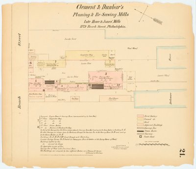 Hexamer General Survey; svazek 1, TD 21, 1866 (ručně kolorovaná rytina) od Ernest Hexamer