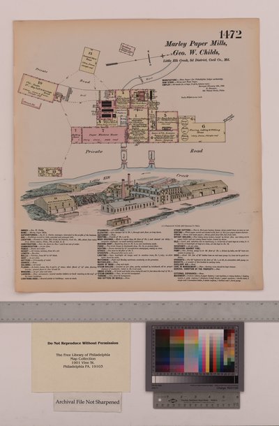 Marley Paper Mills, Maryland, Hexamer General Surveys, 1880 od Ernest Hexamer