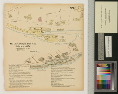 Octoraro Mills, Rowlandville, Maryland, Hexamer General Surveys, 1876 od Ernest Hexamer