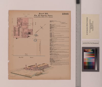 Record Mill, Elkton, Maryland, Hexamer General Surveys, 1884 od Ernest Hexamer