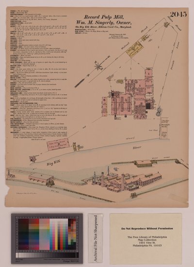 Record Pulp Mill, Elkton, Maryland, Hexamer General Surveys, 1808 od Ernest Hexamer