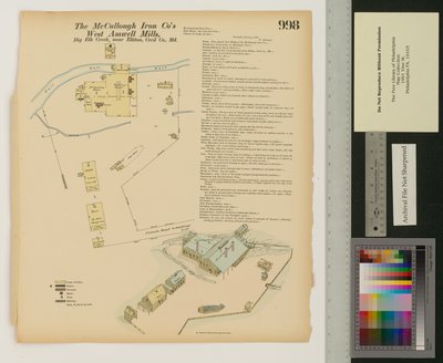 West Amwell Mill, Big Elk Creek, Maryland, Hexamer General Surveys, 1876 od Ernest Hexamer