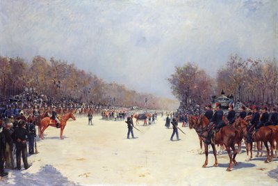 Pohřeb Mac-Mahona, 22. října 1893 od Ernest Jean Delahaye