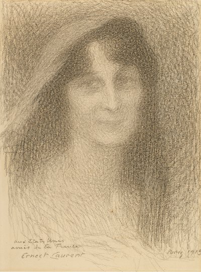 Žena hlava od Ernest-Joseph Laurent